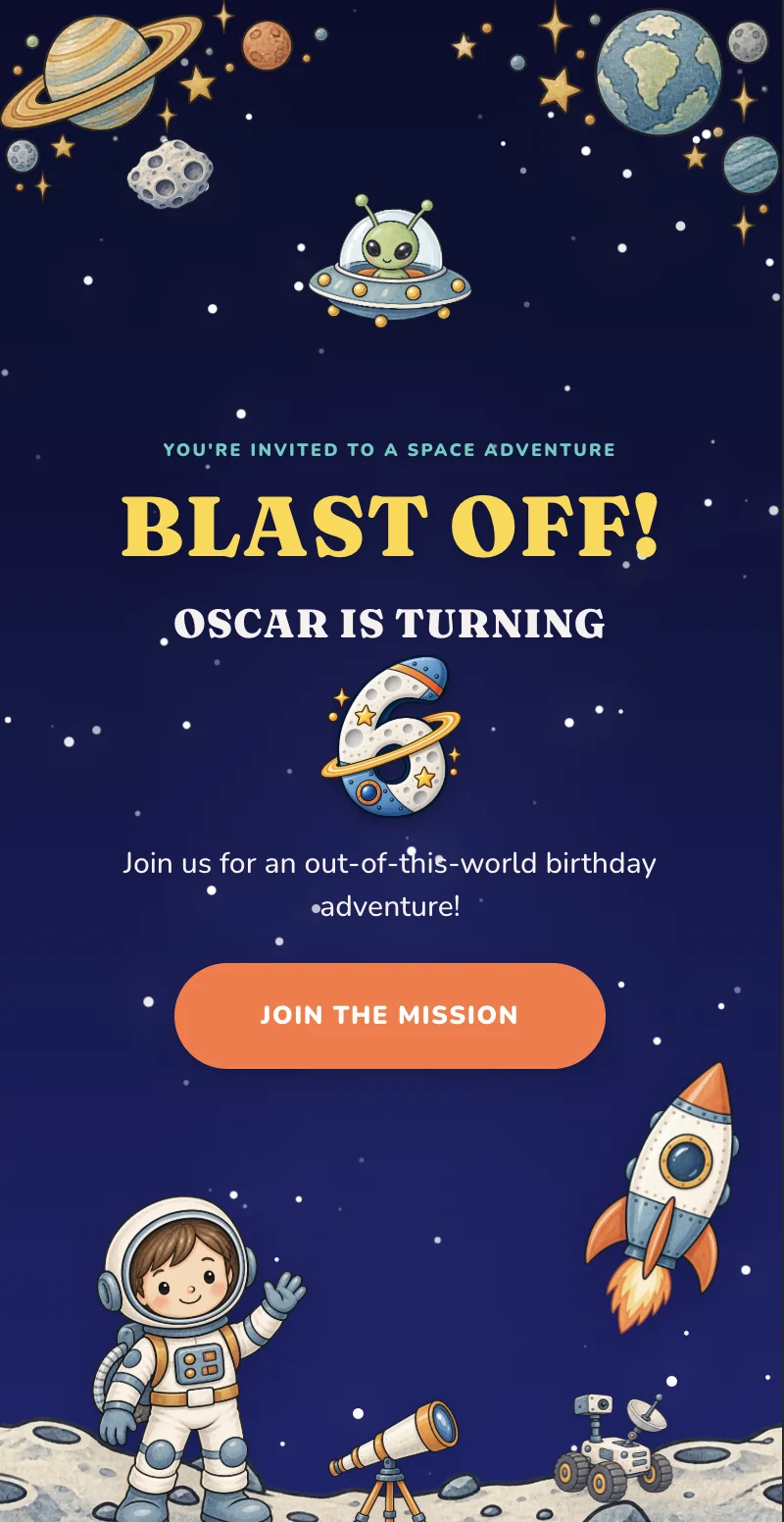 Space Explorer mobile preview